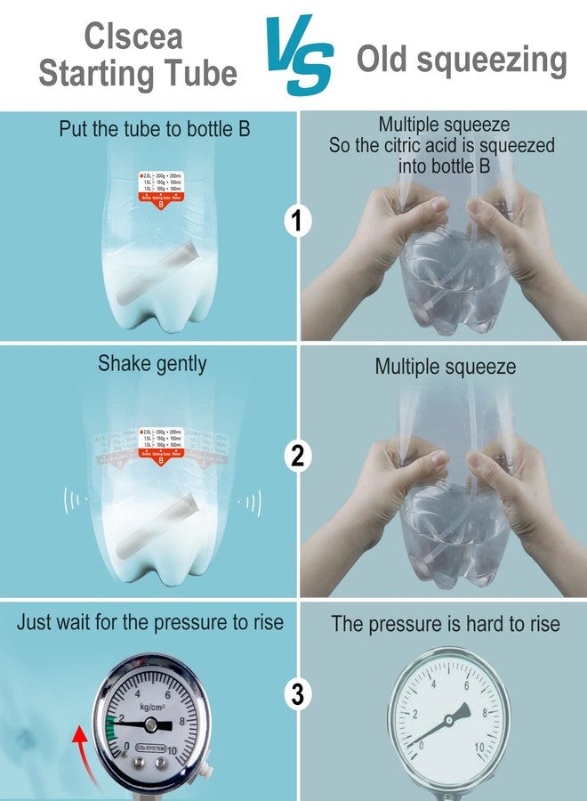 Clscea G211 Aquarium DIY CO2 Generator System Kit with Needle Valve & CO2 Diffuser - Image 4
